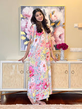 Load image into Gallery viewer, Pink Carnation Nursing Caftan
